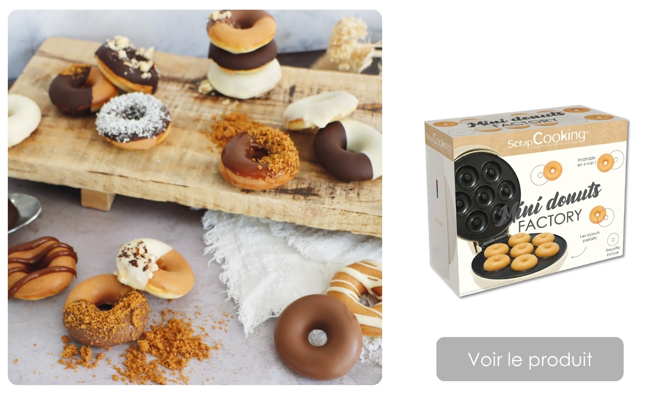 Recette des mini donuts faciles machine à Donuts - ScrapCooking